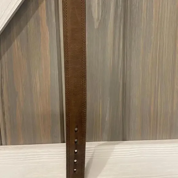Ariat Brown Leather Belt 1.25" Width - Size 34 - Picture 4 of 5